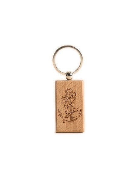 Wooden Key Ring - Anchor Square
