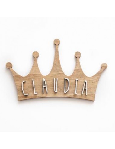 Placa Decorativa Corona MADERA