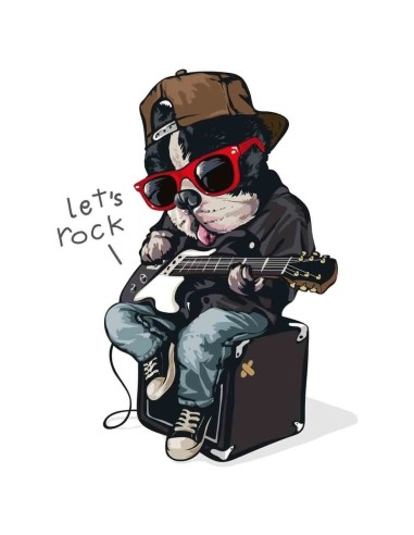 Tote bag - Let's rock dog