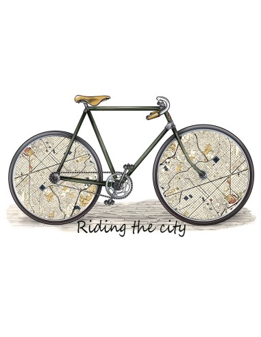 Camiseta Kids - Bici mapas