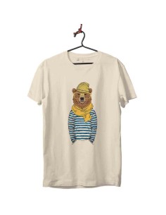 Kids T-shirt - Bear scarf