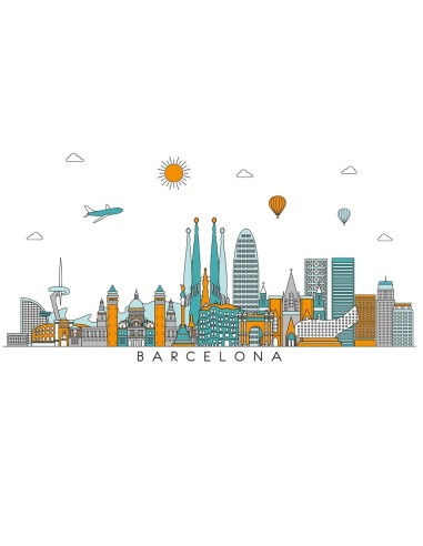 Camiseta Kids - Skyline BCN