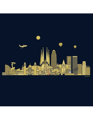 Kids Sweatshirt - Skyline BCN Gold