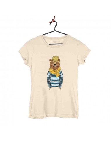 Camiseta Mujer - Oso Bufanda