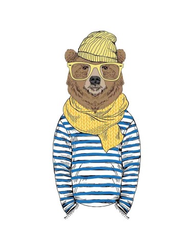 Women's T-shirt - Bear Scarf