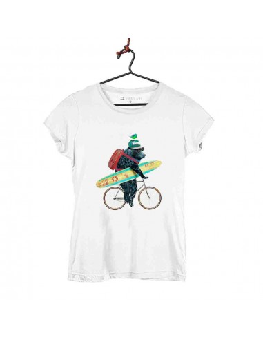 Camiseta Mujer - Oso Surfero