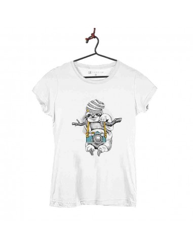 Camiseta Mujer - Perezoso Cámara