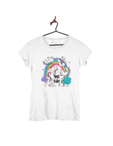 Camiseta Mujer - Unicornios Yoga Time