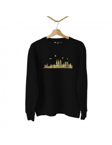 Sudadera Unisex - Skyline BCN Dorado