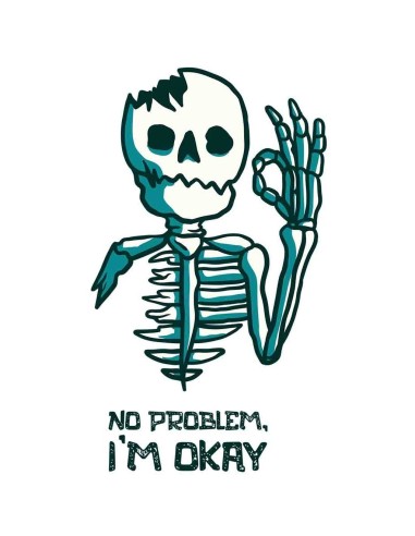 Unisex T-shirt - Skull No Problem