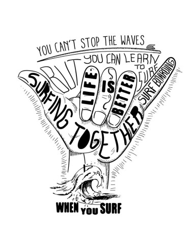Camiseta Unisex  - Shaka cant stop the waves