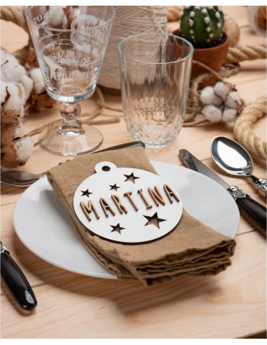 Placa Decorativa Corona MADERA