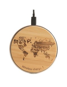 Wireless Charger - Mapa Mundi