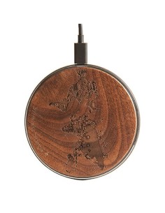 Cargador inalámbrico - Mapa Mundi (Oscuro)