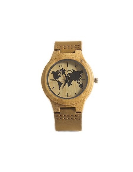 Leather Watch - Mapa Mundi (Small)