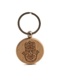 Wooden Key Ring - Fatima Round