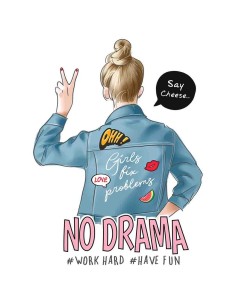 Camiseta Mujer - No drama 2