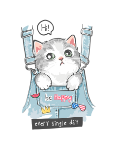 Camiseta Kids - Gato bolsillo 2