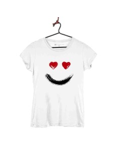 Camiseta Mujer - Sonrisa Corazones
