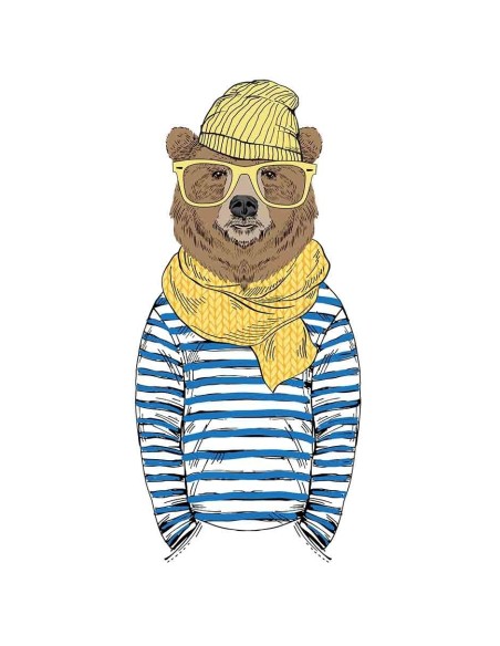 Unisex Sweatshirt - Scarf bear