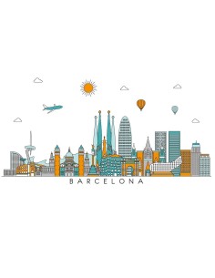 Camiseta Unisex  - Skyline BCN 2