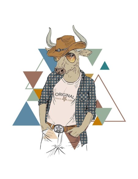 Unisex T-shirt - Bull Triangles